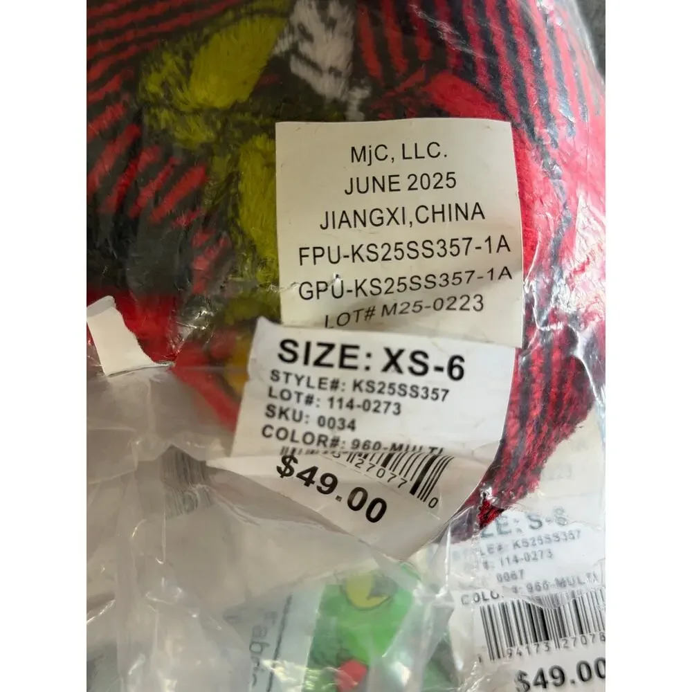 NEW! Size XS-6 Dr. Seuss The Grinch Unisex Family Matching Pajamas